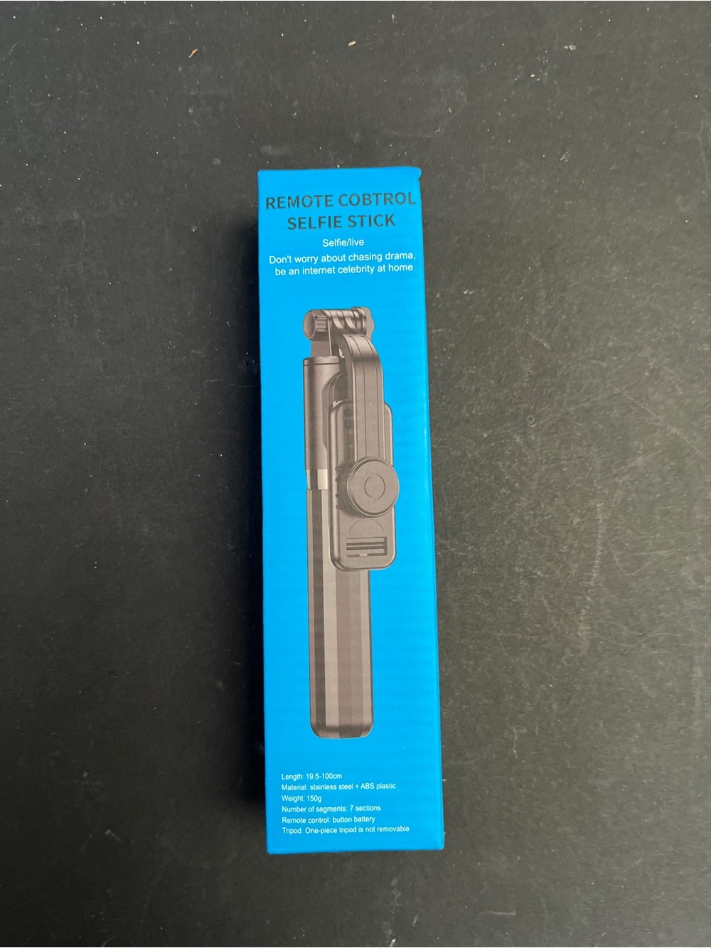 Remote Control Selfie Stick - Black